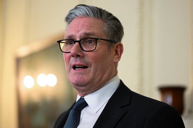 Britain's Prime Minister Keir Starmer speaks during an International Men's Day reception at Downing Street in London, Wednesday Nov. 19, 2025. (Jaimi Joy/Pool Photo via AP)