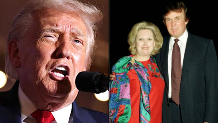Donald Trump reflected on marrying his sister in a speech in Pennsylvania. On the right, he is photographed with his only living sister, Elizabeth Trump Grau, in 1997.