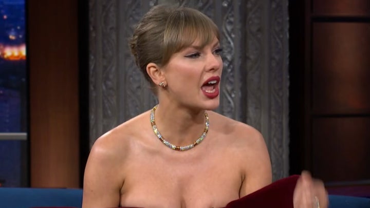 Taylor Swift during her appearance on “The Late Show with Stephen Colbert”