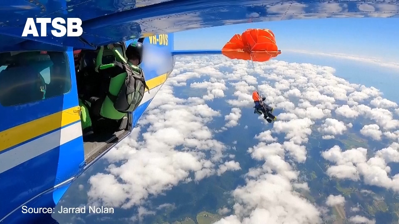 WATCH: Skydiver Escapes Disaster