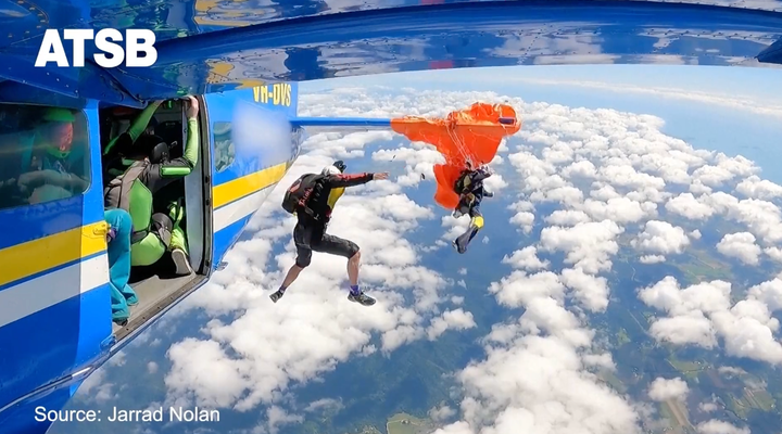 The plane had reached the desired altitude where the skydivers were planning to execute a 16-way formation jump.