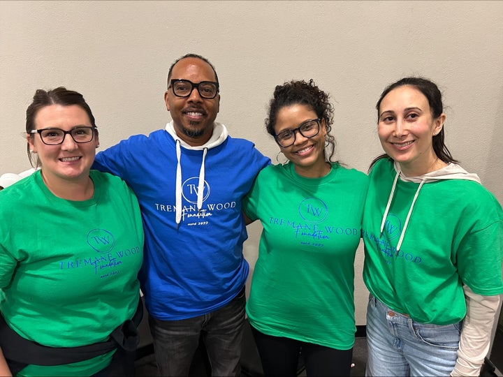 Left to right: Investigators Rebecca Postyeni and Lamont Williams, along with lead attorney Amanda Bass Castro Alves, represented Julius Jones and Tremane Wood, the only two people to have their death sentences commuted by Gov. Kevin Stitt (R). Attorney Alison Rose (far right) worked on Wood's case.