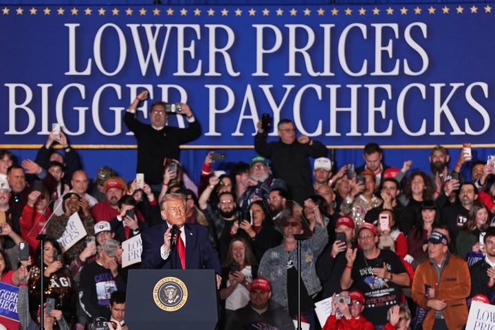 President Donald Trump speaks at the Mount Airy Casino Resort in Mount Pocono, Pa., Tuesday, Dec. 9, 2025. (AP Photo/Matt Rourke)