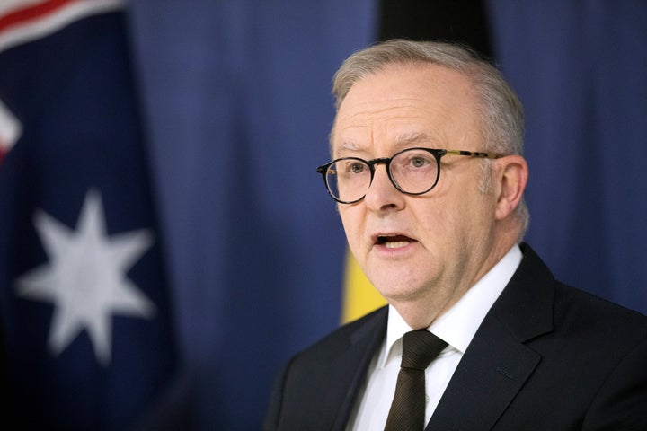 Anthony Albanese, Australia's prime minister, during a news conference in Sydney, Australia, on Dec. 15, 2025.