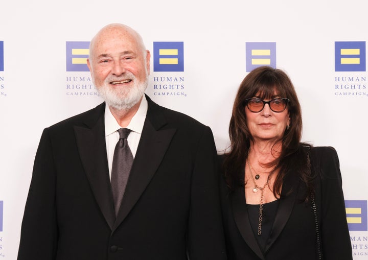 Rob Reiner and Michele Singer Reiner attend the Human Rights Campaign's 2025 Los Angeles Dinner on March 22, 2025, in Los Angeles, California.
