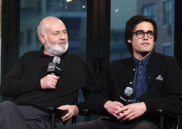Rob Reiner and his son Nick during an interview in 2016