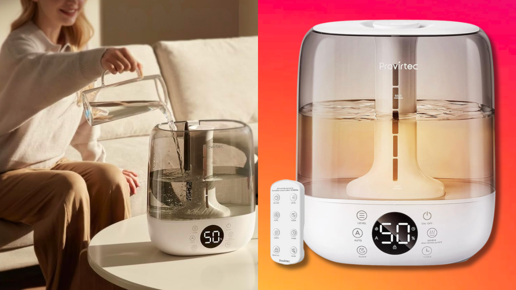 Provirtec Self-Cleaning Humidifier Hits 20% Off Sale on Amazon Canada