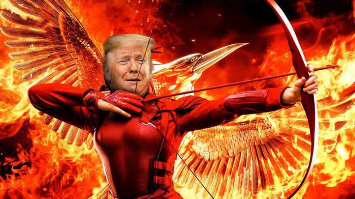 Trump isn't quite a President Snow or a President Coin — and he certainly isn't a Katniss.