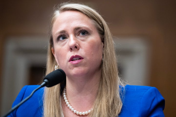 Trump's labor rights chief urges white men to speak out against discrimination 1 Andrea Lucas, director of the Equal Employment Opportunity Commission, testifies during her Senate confirmation hearing on Wednesday, June 18, 2025. (Tom Williams/CQ-Roll Call, Inc via Getty Images)