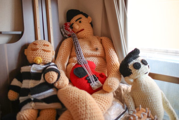 組長といえば身代わりが必要..ということで、“アイパー組長”が手編みした「身代わりアイパーくん」も自宅に鎮座