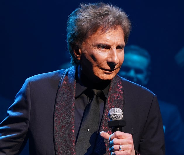 Barry Manilow on stage in November 2023