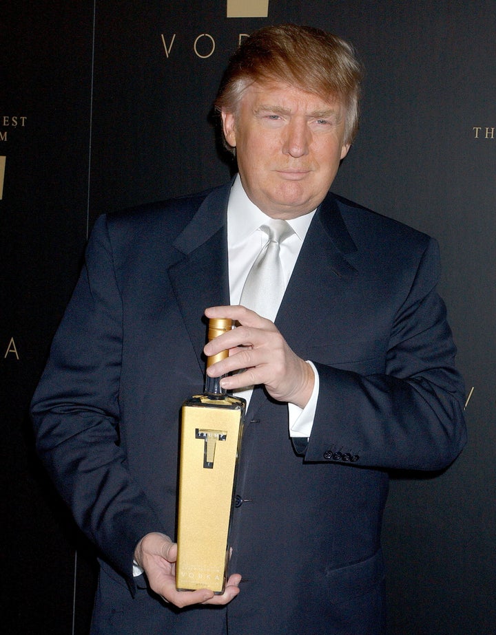 Donald Trump during a launch party for Trump Vodka in 2007.