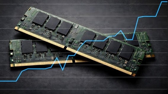 2025年の秋から冬にかけて、メモリ価格が急激に上昇しています（図はAIによる生成イメージ）