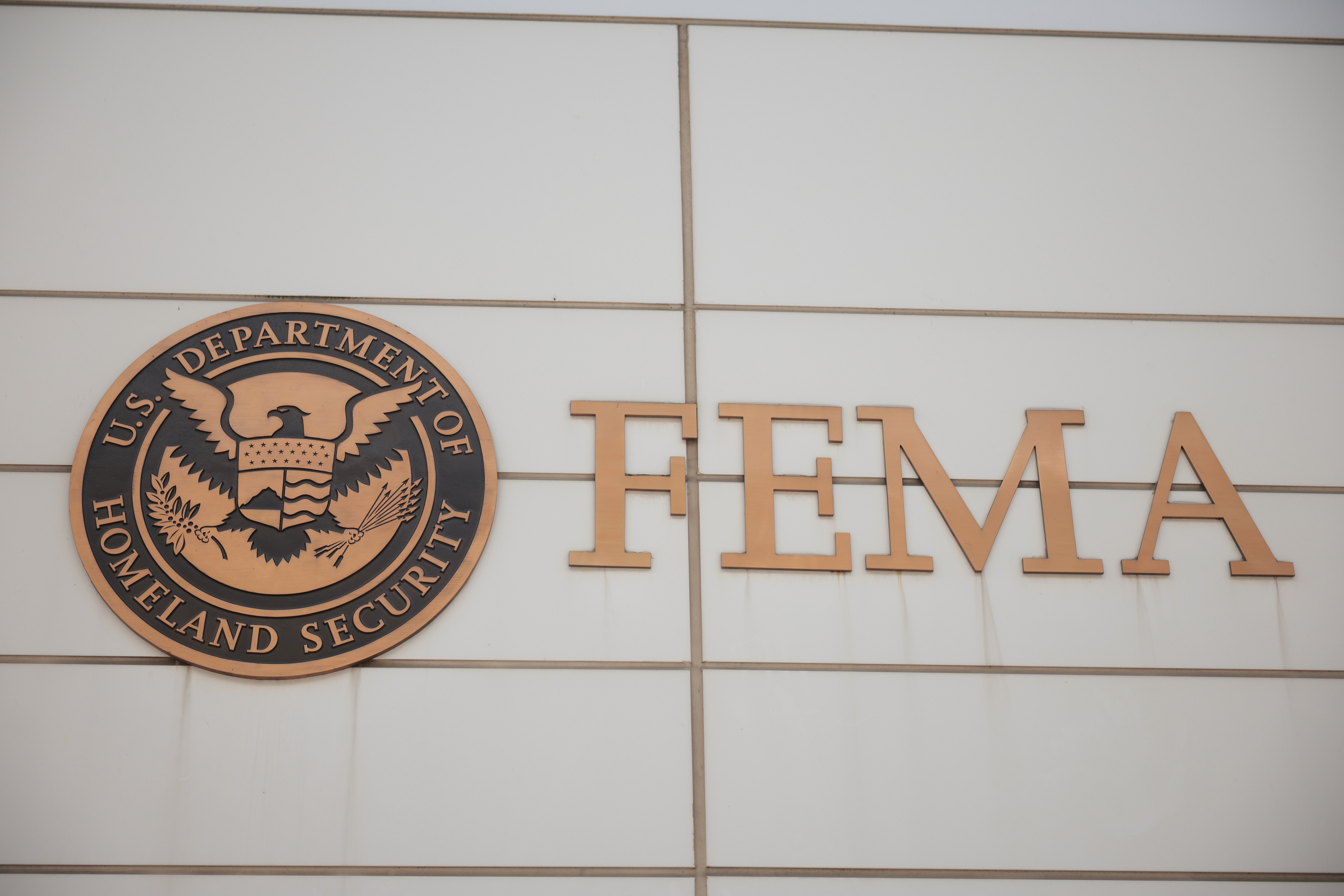WASHINGTON, DC - MAY 15: The Federal Emergency Management Agency (FEMA) building is seen on May 15, 2025 in Washington, DC. (Photo by Kayla Bartkowski/Getty Images)