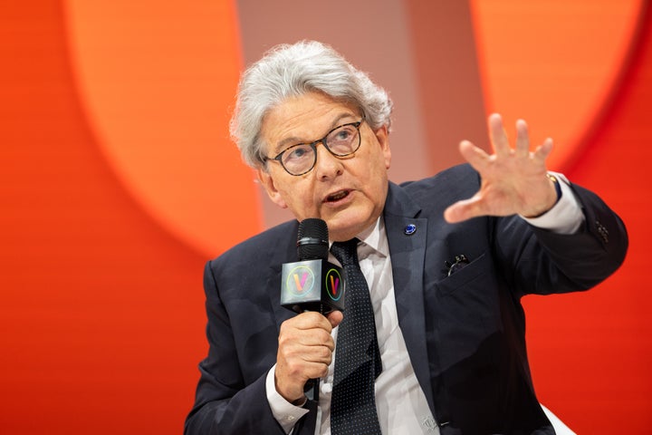 Former EU Commissioner Thierry Breton at the VivaTech conference in Paris, France, on May 24, 2024.