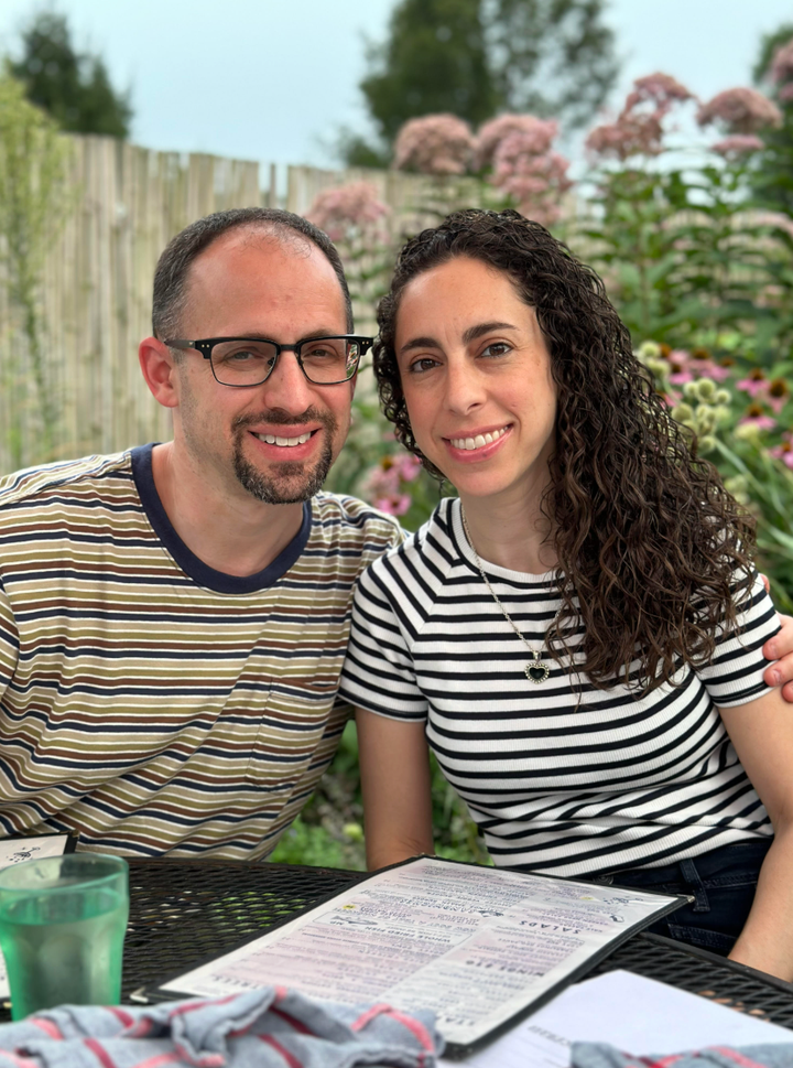 The author and her husband in 2025.