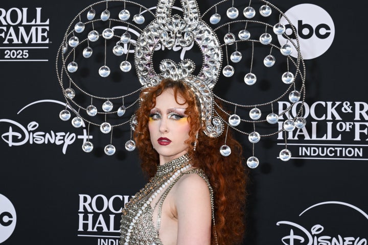 Chappell Roan, here at the 2025 Rock & Roll Hall of Fame induction ceremony on Nov. 8, removed a tribute to French movie star Brigitte Bardot after learning of her homophobic and xenophobic stances.