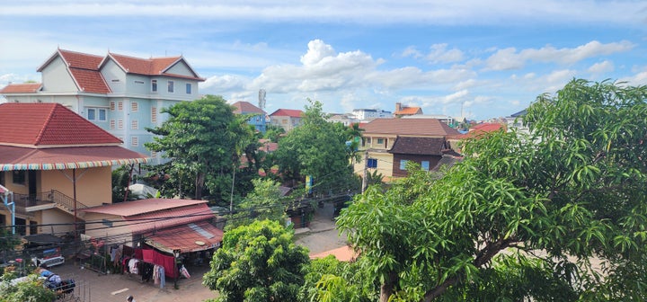 The view from the author and Feride's apartment in Penang, Malaysia.
