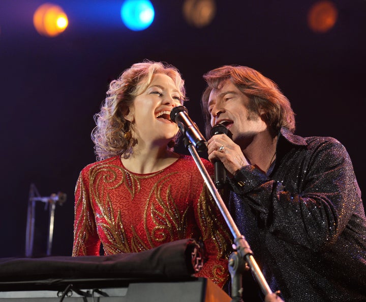 Kate Hudson, left, and Hugh Jackman star as Claire and Mike Sardina in "Song Sung Blue."