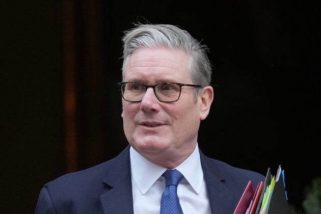 Britain's Prime Minister Keir Starmer leaves 10 Downing Street to attend the weekly Prime Ministers' Questions session in parliament in London, Wednesday, Dec. 10, 2025. 