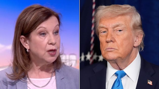 Lyse Doucet and Donald Trump