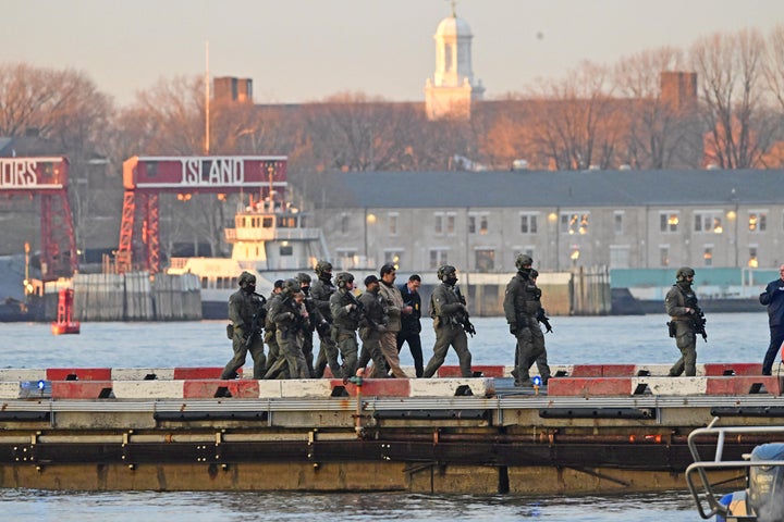 Captured Venezuelan President Nicolas Maduro and his wife, Cilia Flores, arrived at the Wall Street Heliport in Manhattan under heavy escort and were transported to New York City to appear in federal court on narco-terrorism and related criminal charges filed in the Southern District of New York the same day.
