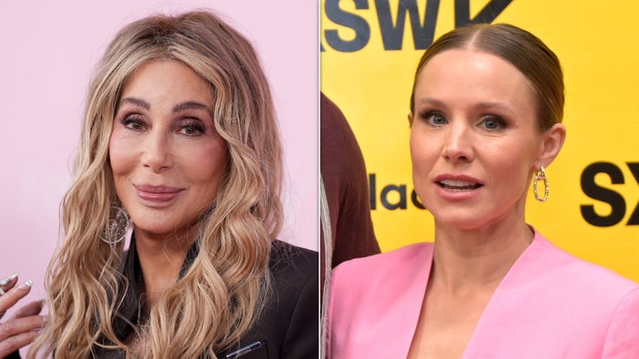 Cher says Kristen Bell is the better half of her husband Dax Shepards' face right 1 Cher, left, and Kristen Bell, right.