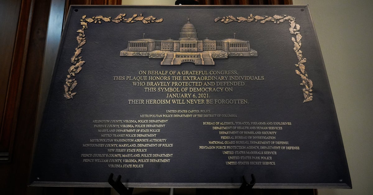 Jan. 6 Plaque Made To Honor Law Enforcement Still Not On Display
