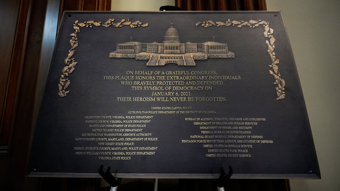 Jan. 6 Plaque Made To Honor Law Enforcement Still Not On Display