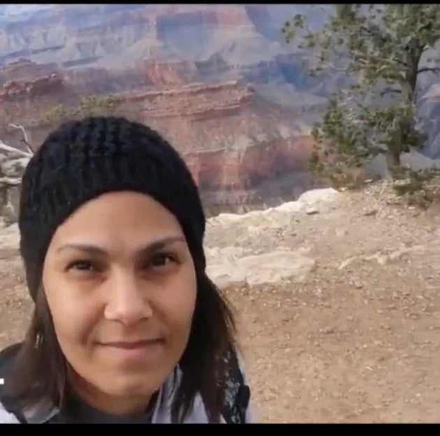 グランド・キャニオンを訪れた筆者のMarie Bentleyさん