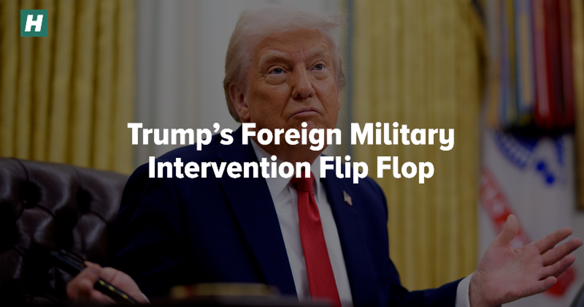 Trump’s “No New Wars” Flip-Flop