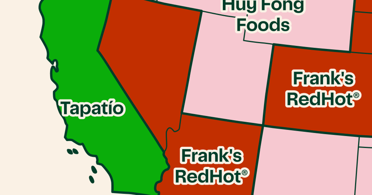 The Hot Sauces Americans Love The Most, Broken Down By State