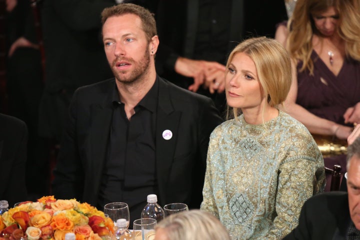 Martin and Paltrow photographed at the 71st Golden Globe Awards on January 12, 2014.