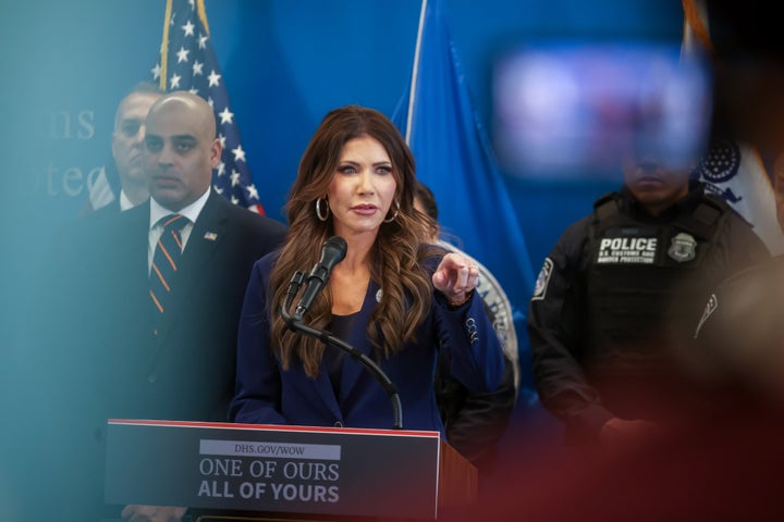 Department of Homeland Security Secretary Kristi Noem said Thursday she's already confident an investigation will clear the ICE agent of any wrongdoing