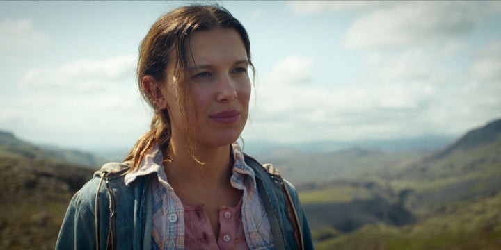 Millie Bobby Brown in character as Eleven in the fifth and final season of Stranger Things