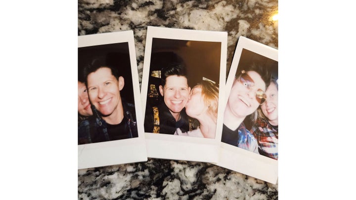 Polaroids of Becca and Renee Good.