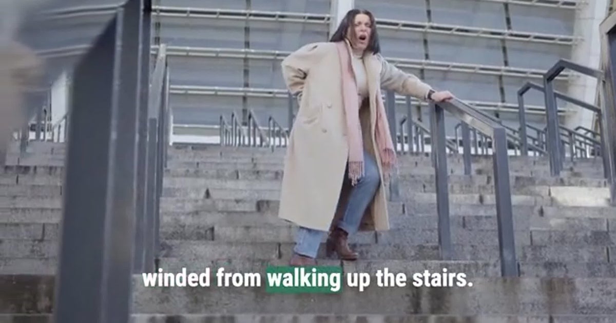 What does it imply when you get winded strolling up the steps?
