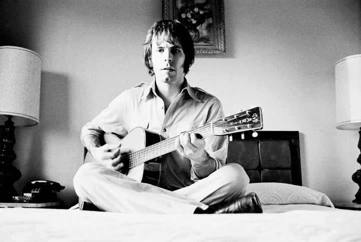 Musician Bob Weir poses in a hotel room, West Hollywood, CA 1976(Photo by Mark Sullivan/Getty Images)