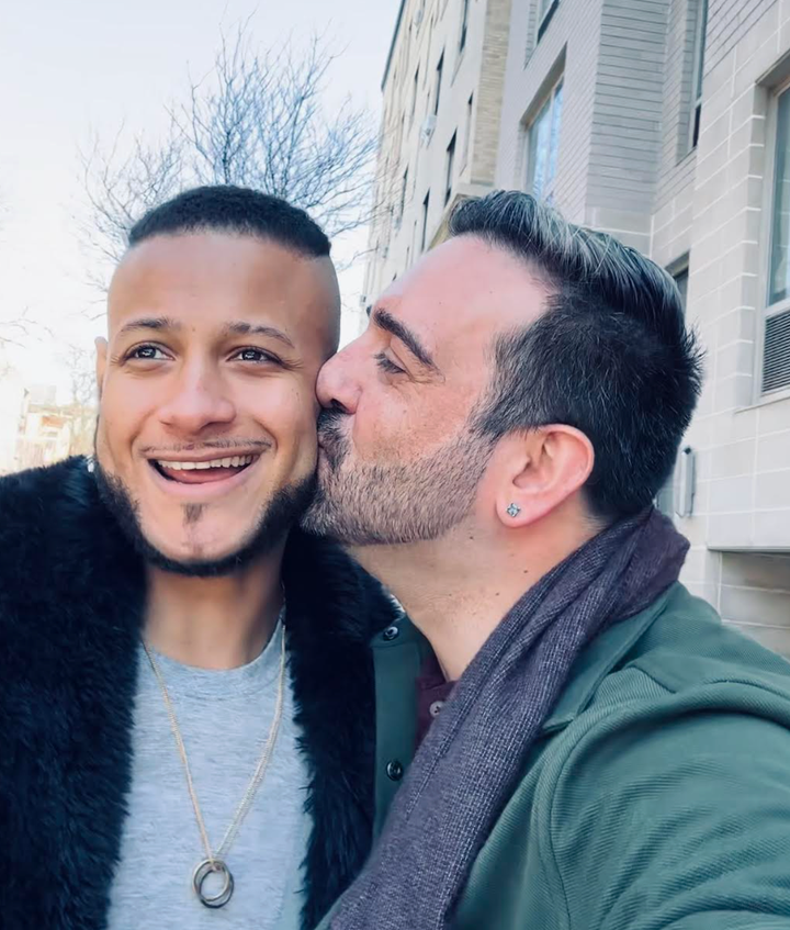 The author (right) with Allan Michael Dabrio Marrero on their first date (March 2023). “After a couple of months of long-distance dating, we finally had our first date,” the author writes. “I knew he was the one immediately!”