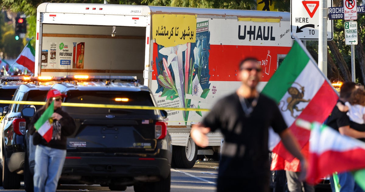 Protesters Swarm U-Haul Truck After It Drives Into Anti-Iran Demonstration In L.A.