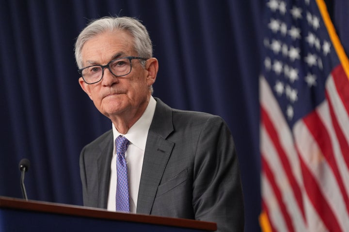 Federal Reserve Chair Jerome Powell speaks at the Federal Reserve on Dec. 10, 2025, in Washington. 