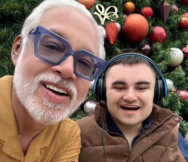 The author (left) and his son Chris