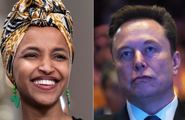 Rep. Ilhan Omar (left) shot down an allegation from Elon Musk on X.
