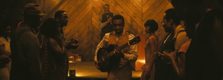 Saadiq recalls being blown away after hearing Caton perform their "Sinners" hit in the film. "This song was made for a voice like his," said the songwriter. "As soon as he opened his mouth, it's like a lion. It's just powerful."