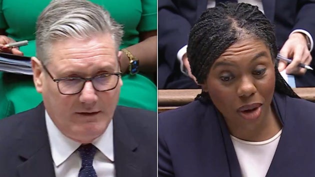 Keir Starmer and Kemi Badenoch at PMQs