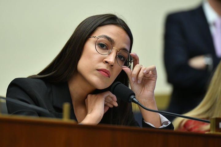 Rep. Alexandria Ocasio-Cortez (D-N.Y.) at the Rayburn House office building in Washington in 2019.