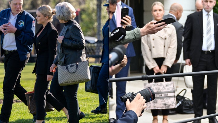 Many women in the Trump administration carry conspicuously branded "loud luxury" handbags from European fashion houses like Louis Vuitton, Gucci and Christian Dior.
