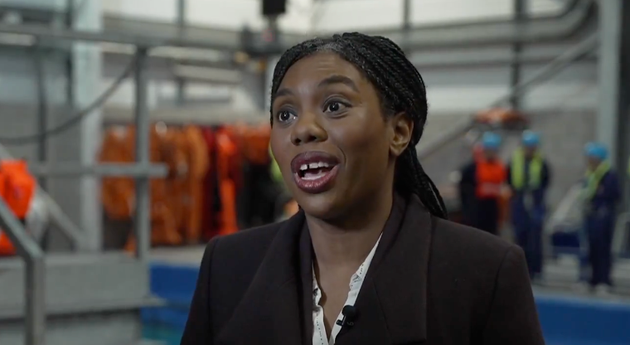 Kemi Badenoch during the Sky News interview.