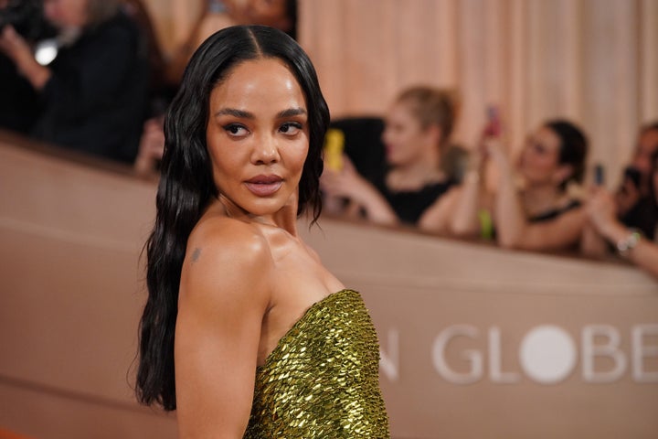 Tessa Thompson no Globo de Ouro no início deste mês
