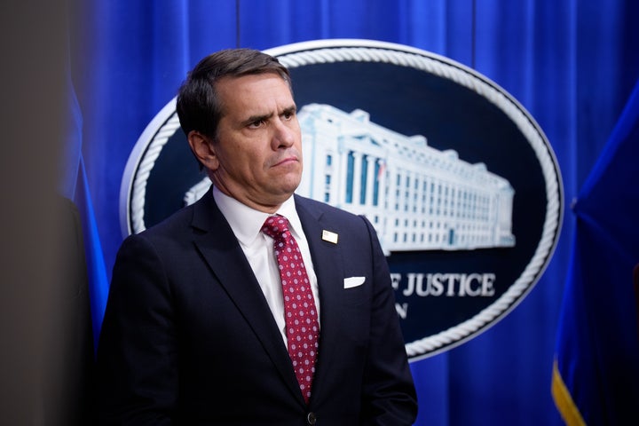 Deputy Attorney General Todd Blanche attends a news conference at the Justice Department on November 19, 2025 in Washington, DC. (Photo by Andrew Harnik/Getty Images)